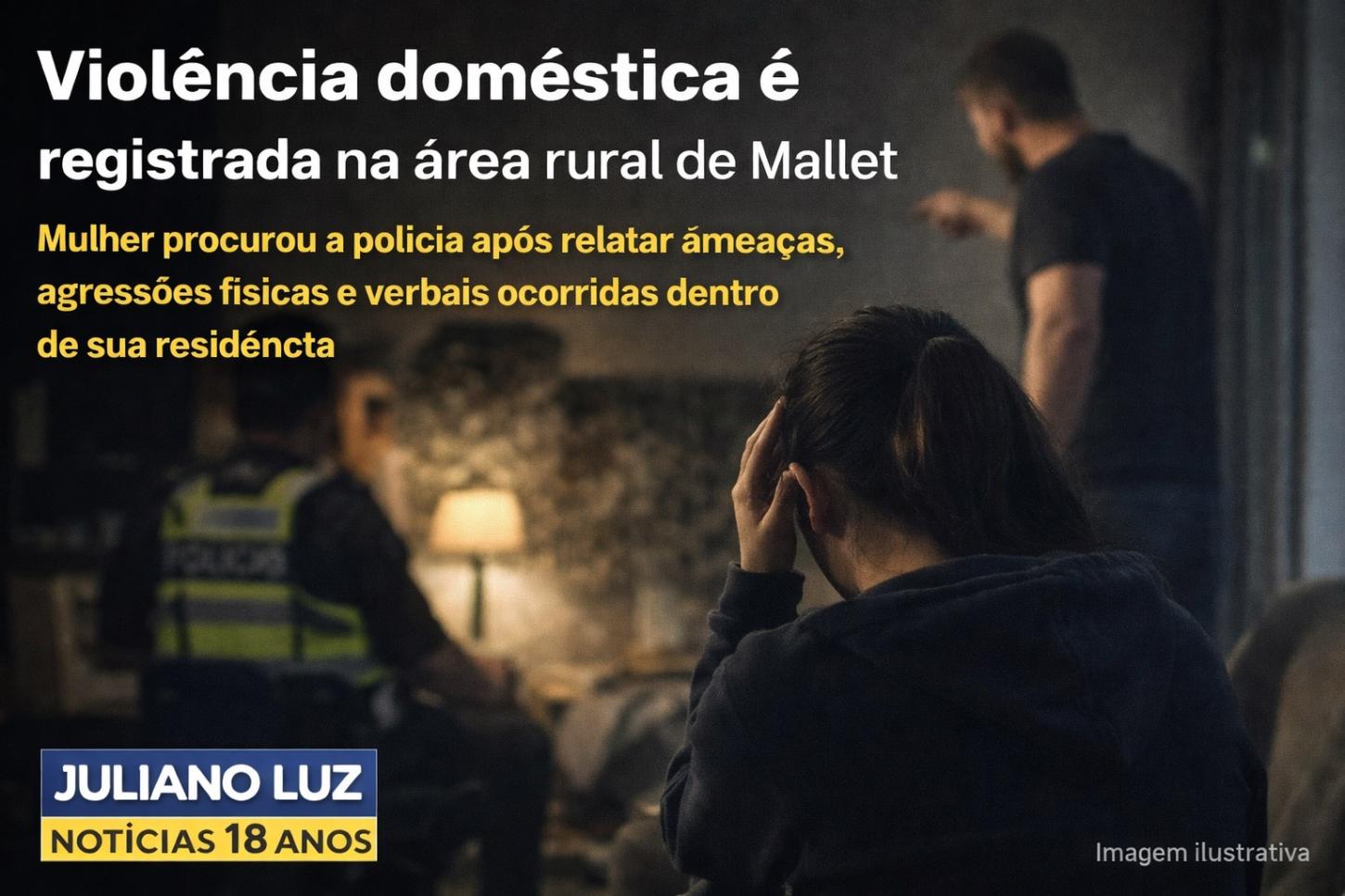 Violência doméstica é registrada na área rural de Mallet