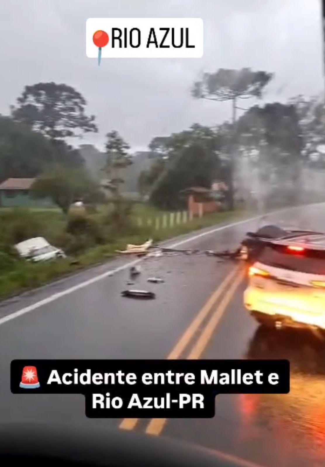 ACIDENTE ENTRE MALLET E RIO AZUL MOBILIZA SOCORRO
