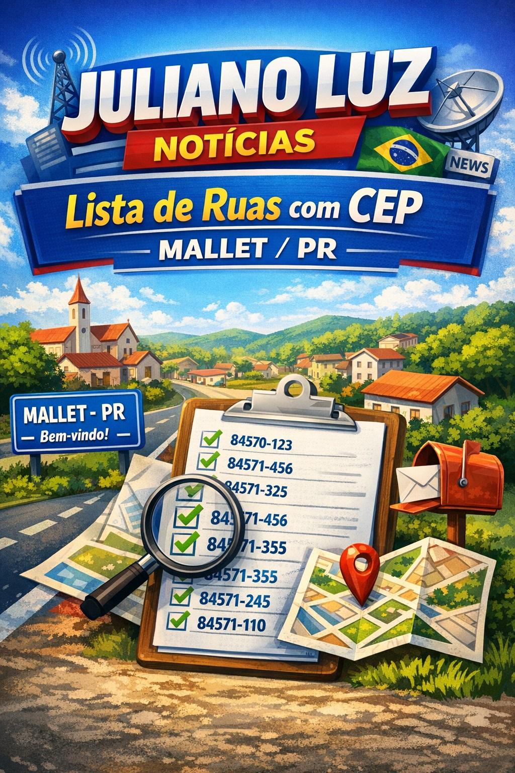 CONSULTE AQUI O CEP DA SUA RUA EM MALLET