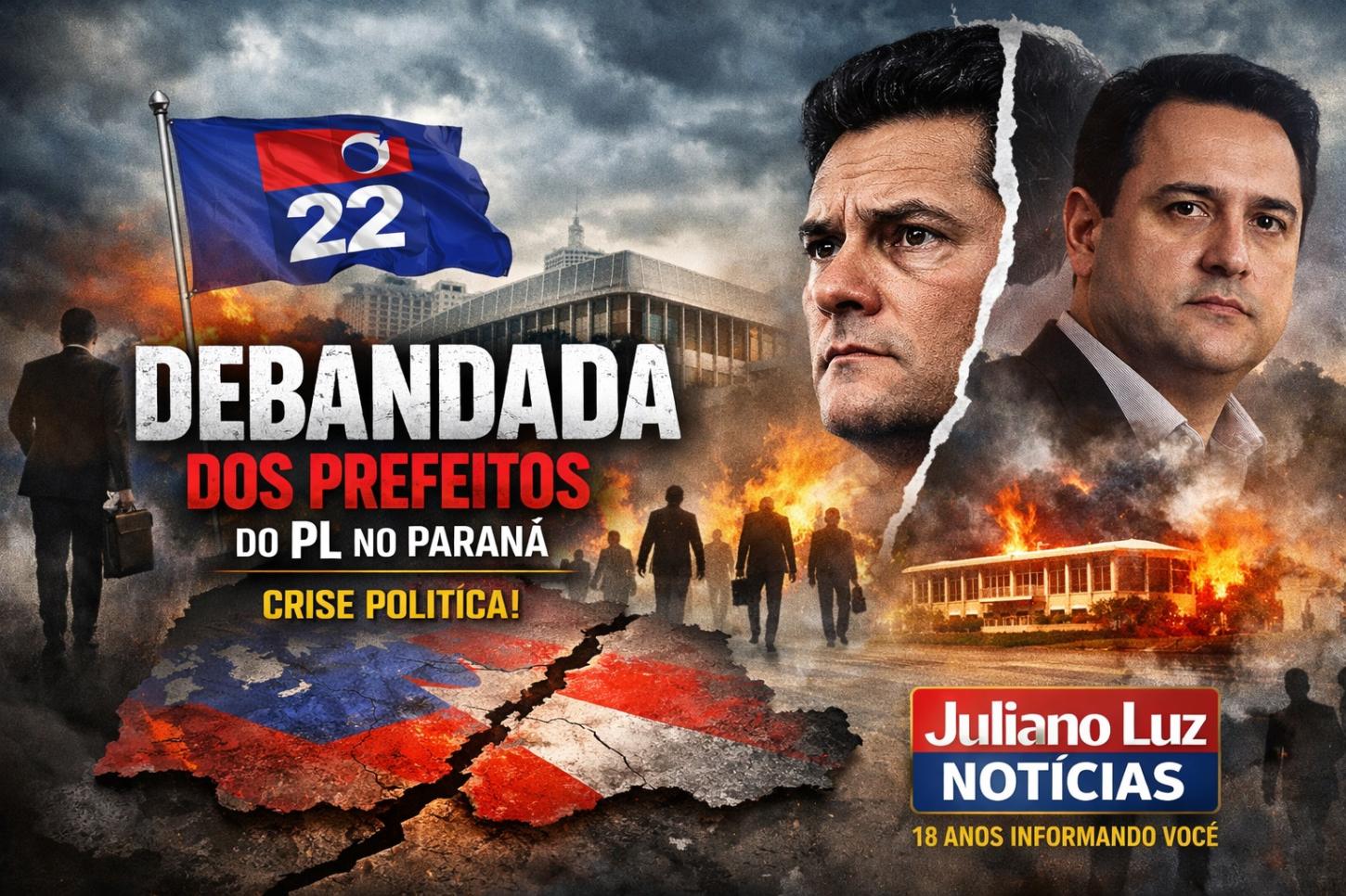 🎙️ PLANTÃO DE NOTÍCIAS COM JULIANO LUZ - Abandono coletivo histórico: prefeitos abandonam o PL em massa no Paraná