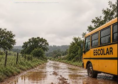 Rebouças suspende transporte escolar em comunidades rurais após alagamentos