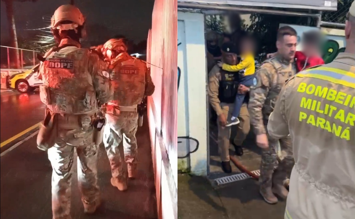 Invasão a CMEI em Curitiba termina com ação do BOPE e crianças resgatadas