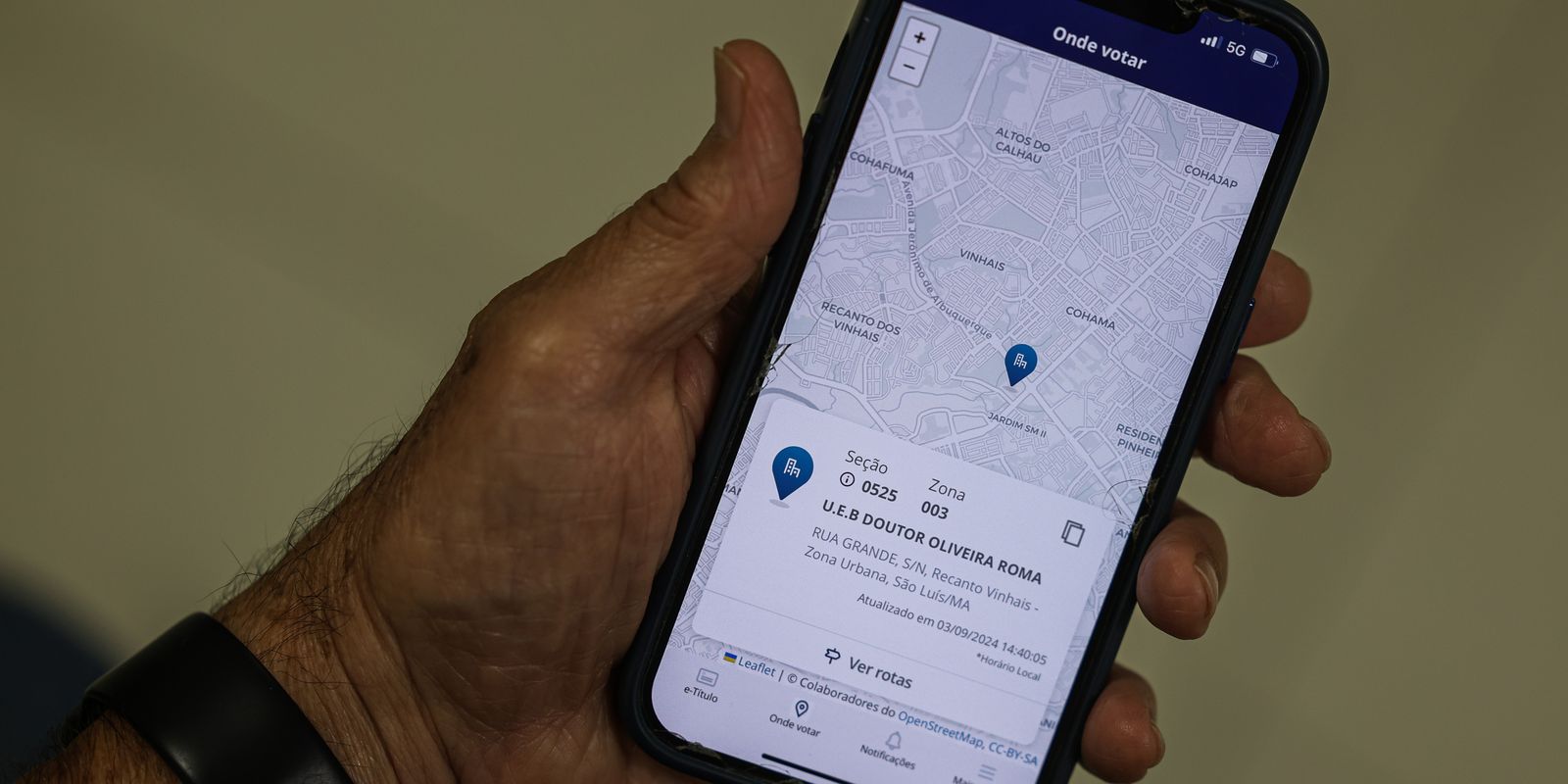 Eleitor que pediu voto em trânsito pode consultar local no aplicativo