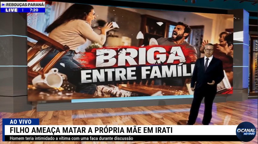 Violência doméstica em Irati: filho ameaça matar a mãe com faca