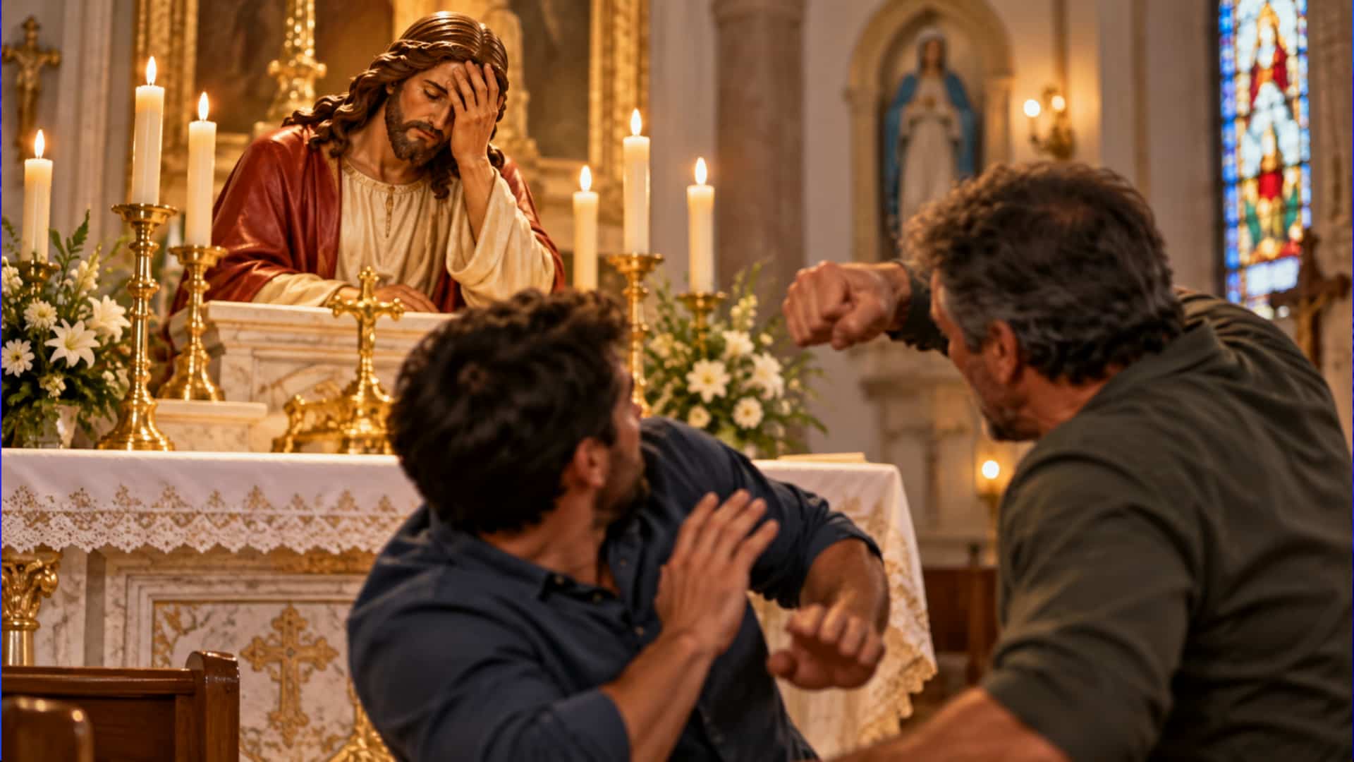 Agressão em celebração religiosa em Irineópolis após disputa sobre obras