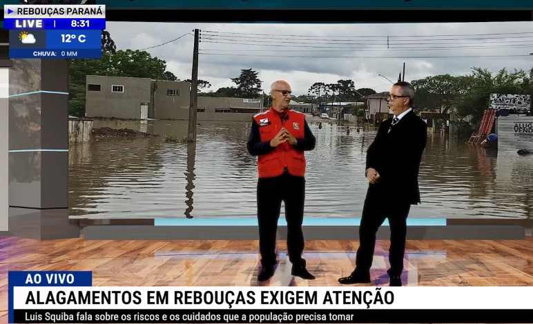 Chuvas fortes provocam enchentes em Rebouças com mais de 200 milímetros