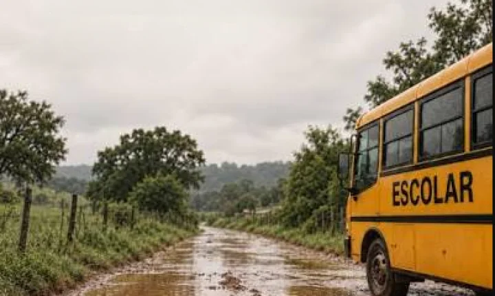 Rebouças suspende transporte escolar em comunidades rurais após alagamentos