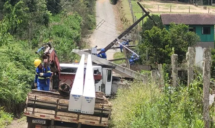 Copel inicia manutenção após falta de energia elétrica em bairro de Mallet