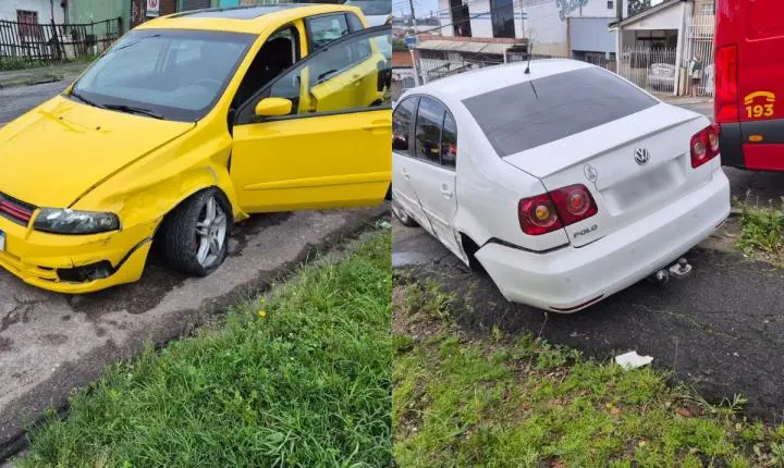 Três jovens ficam feridos após acidente no Parolin na madrugada deste sábado