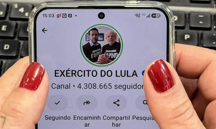 Canal exército do lula retorna ao whatsapp após regularização no tse