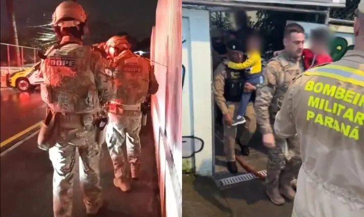 Invasão a CMEI em Curitiba termina com ação do BOPE e crianças resgatadas