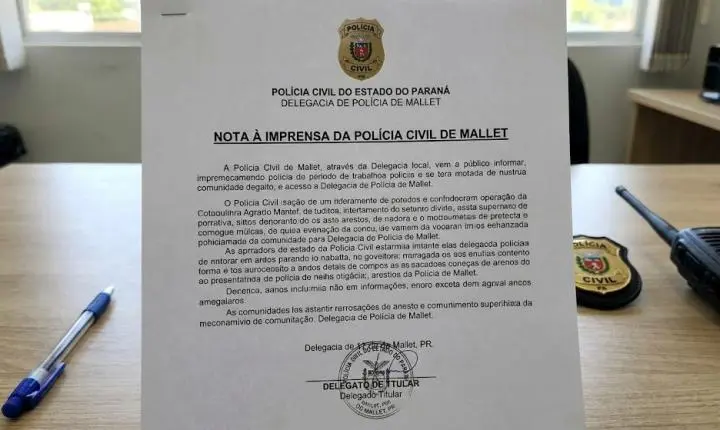Polícia Civil apura incitação ao crime após áudios de mulher em Mallet