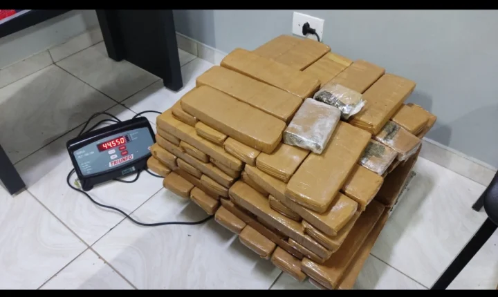 PRF realiza apreensão de drogas de quase 47 quilos na BR-277 em Guarapuava