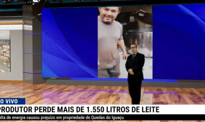 Produtor do Paraná perde 1.550 litros de leite por falta de energia